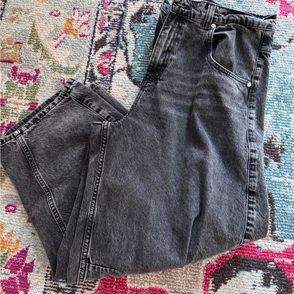 BDG Charcoal high rise Barrel Jeans 31